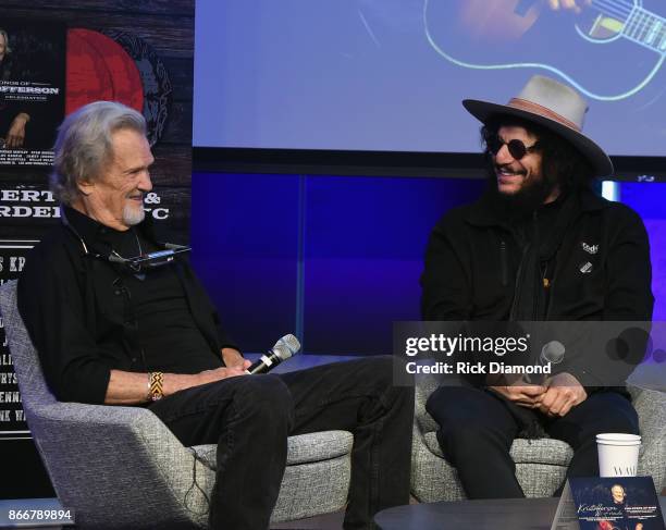 Kris Kristofferson and Recording Artist/Producer Don Was attend A Look Into The Life & Songs Of Kris Kristofferson at The Steps at WME on October 26,...