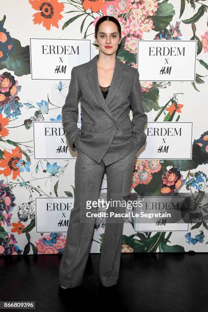 Noemie Merlant attends ERDEM X H&M Paris Collection Launch at Hotel du Duc on October 26, 2017 in Paris, France.