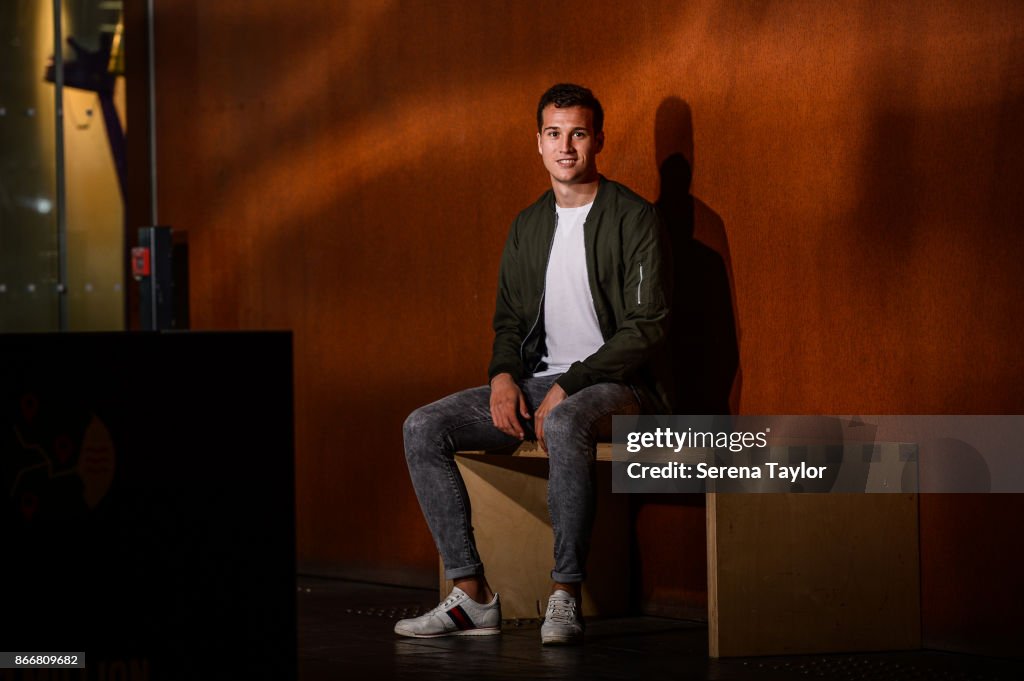 Javier Manquillo of Newcastle United Photo Shoot
