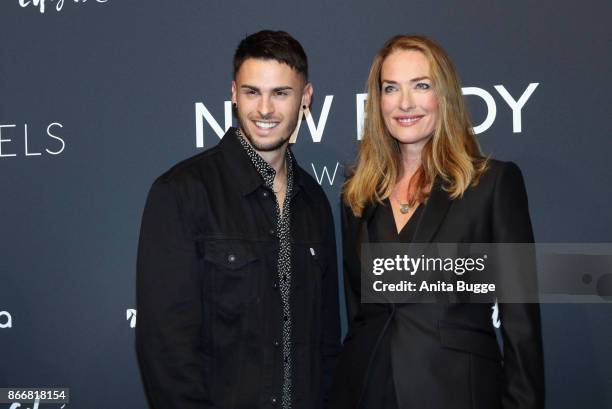 Baptiste Giabiconi and Tanja Patitz attend the 'New Body Award by McFit Models' at Tempodrom on October 26, 2017 in Berlin, Germany.