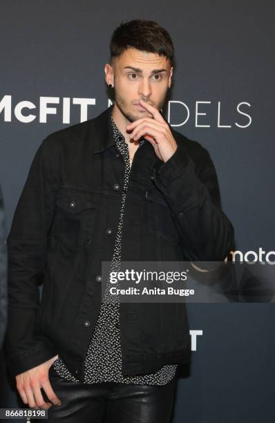 Baptiste Giabiconi attends the 'New Body Award by McFit Models' at Tempodrom on October 26, 2017 in Berlin, Germany.