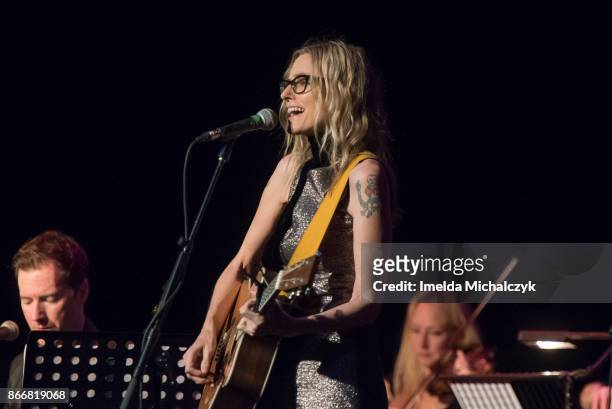 Aimee Mann performs at London Palladium on October 26, 2017 in London, England.