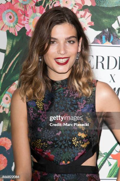 Alma Jodorowsky attends the 'ERDEM X H&M' Paris Collection Launch at Hotel du Duc on October 26, 2017 in Paris, France.