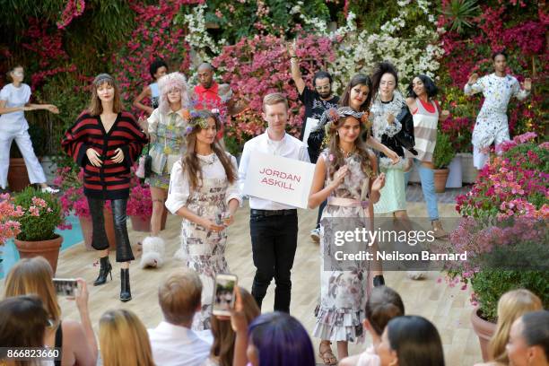 Designer Jordan Askill at CFDA/Vogue Fashion Fund Show and Tea at Chateau Marmont at Chateau Marmont on October 25, 2017 in Los Angeles, California.