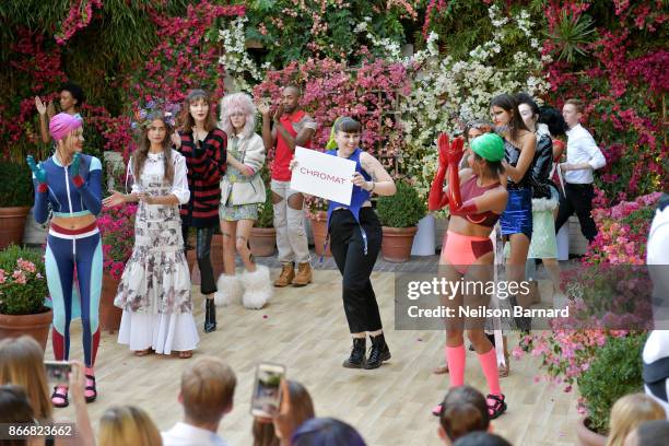 Designer Chromat at CFDA/Vogue Fashion Fund Show and Tea at Chateau Marmont at Chateau Marmont on October 25, 2017 in Los Angeles, California.