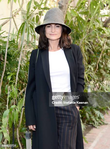 Rosetta Getty attends CFDA/Vogue Fashion Fund Show and Tea at Chateau Marmont at Chateau Marmont on October 25, 2017 in Los Angeles, California.