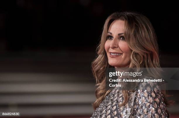 Daniela Santanche walks a red carpet for 'Hostiles' during the 12th Rome Film Fest at Auditorium Parco Della Musica on October 26, 2017 in Rome,...