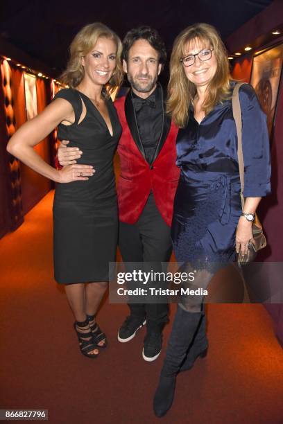 Kerstin Linnartz, Falk Willy Wild and Maren Gilzer attend the 7th Diabetes Charity Gala at TIPI am Kanzleramt on October 26, 2017 in Berlin, Germany.