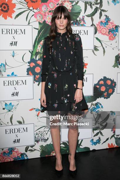 Jessieann Lachowski attends the 'ERDEM X H&M' Paris Collection Launch at Hotel du Duc on October 26, 2017 in Paris, France.