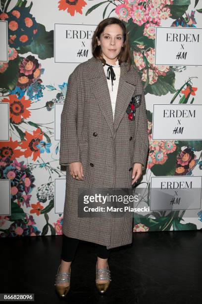 Actress Alysson Paradis attends the 'ERDEM X H&M' Paris Collection Launch at Hotel du Duc on October 26, 2017 in Paris, France.
