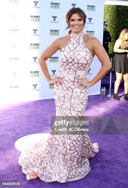 Personality Rashel Diaz attends The 2017 Latin American Music Awards at Dolby Theatre on October 26, 2017 in Hollywood, California.