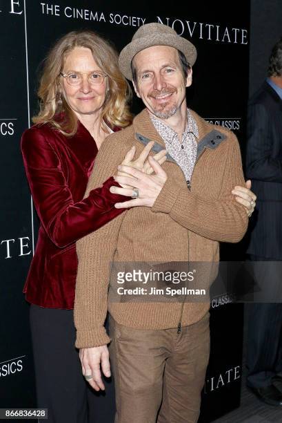 Actors Melissa Leo and Denis O'Hare attend the screening of Sony Pictures Classics' "Novitiate" hosted by Miu Miu and The Cinema Society at The...
