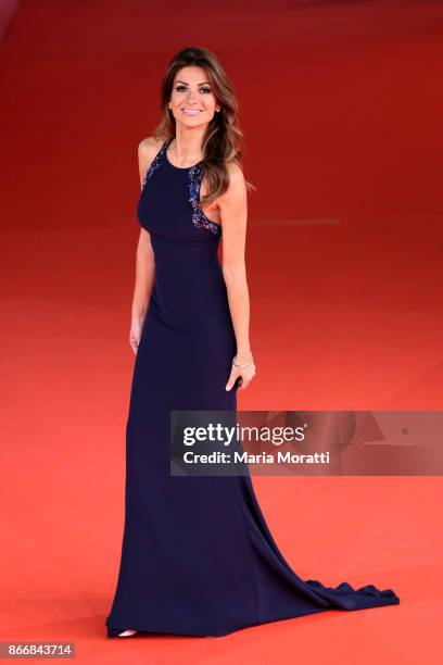 Alessia Ventura walks a red carpet for 'Hostiles' during the 12th Rome Film Fest at Auditorium Parco Della Musica on October 26, 2017 in Rome, Italy.