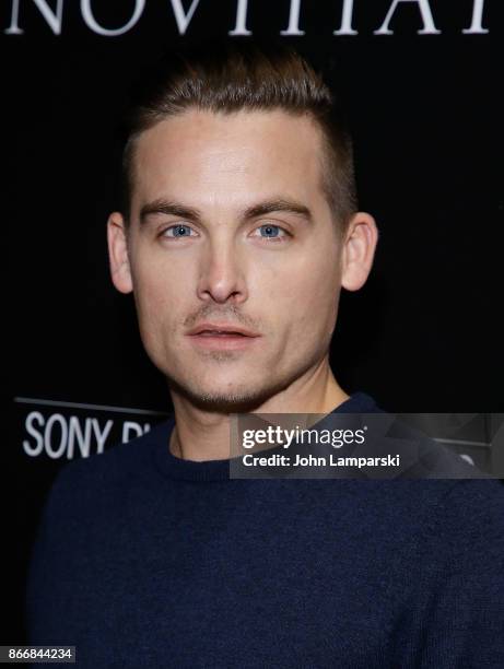 Kevin Zegers attends Miu Miu & The Cinema Society host a screening of Sony Pictures Classics' "Novitiate" at The Landmark at 57 West on October 26,...