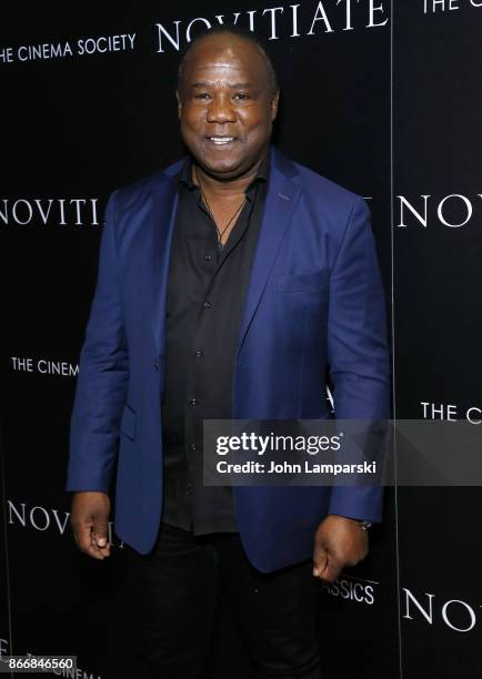 Isiah Whitlock Jr.attends Miu Miu & The Cinema Society host a screening of Sony Pictures Classics' "Novitiate" at The Landmark at 57 West on October...