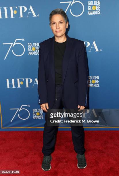 Jill Soloway attends Hollywood Foreign Press Association Hosts Television Game Changers Panel Discussion at The Paley Center for Media on October 26,...