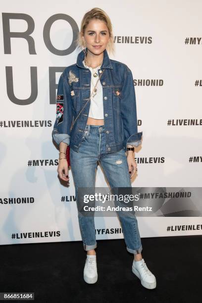 Caro Daur attends the 'Caro Daur x Levi's' event at Peek & Cloppenburg Weltstadthaus on October 26, 2017 in Duesseldorf, Germany.