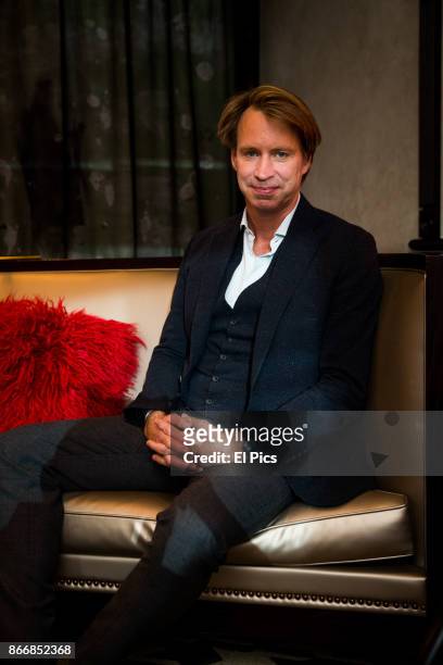 Giles Martin sits for a portrait whilst he is here for the INXS Kick remastered launch at QT Hotel, Sydney on October 25th, 2017 in Sydney, Australia.