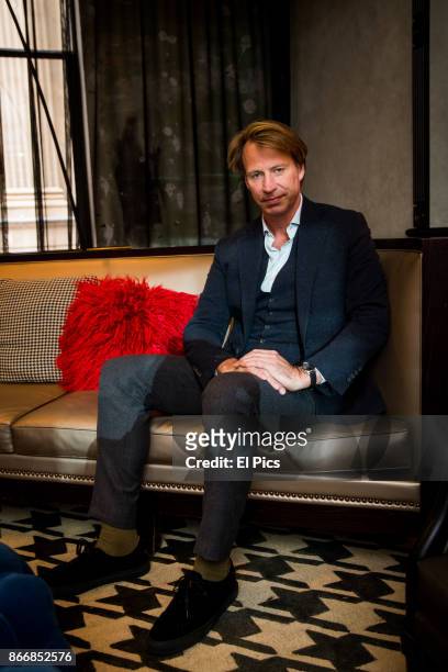 Giles Martin sits for a portrait whilst he is here for the INXS Kick remastered launch at QT Hotel, Sydney on October 25th, 2017 in Sydney, Australia.