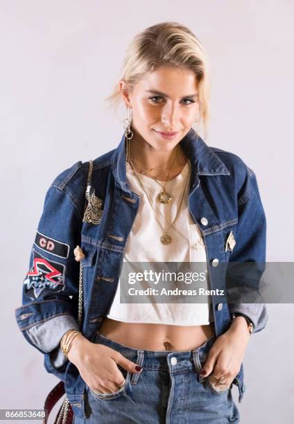 Caro Daur attends the 'Caro Daur x Levi's' event at Peek & Cloppenburg Weltstadthaus on October 26, 2017 in Duesseldorf, Germany.