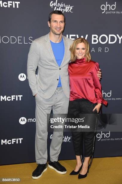 Wladimir Klitschko, Anja Tillack attends the New Body Award By McFit Models on October 26, 2017 in Berlin, Germany.