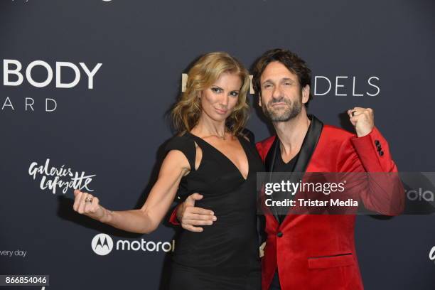 Kerstin Linnartz and Falk Willy Wild attend the New Body Award By McFit Models on October 26, 2017 in Berlin, Germany.