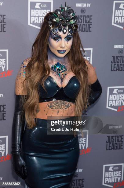 Olivia Buckland attends the Kiss Haunted House Party held at SSE Arena on October 26, 2017 in London, England.