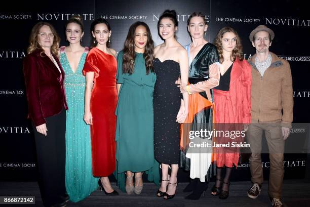 Melissa Leo, Dianna Agron, Rebecca Dayan , Maggie Betts, Margaret Qualley, Julianne Nicholson, Morgan Saylor and Denis O'Hare attend Miu Miu & The...