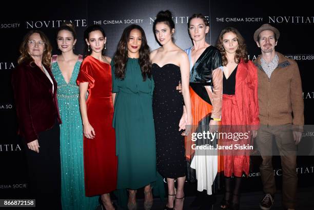 Melissa Leo, Dianna Agron, Rebecca Dayan , Maggie Betts, Margaret Qualley, Julianne Nicholson, Morgan Saylor and Denis O'Hare attend Miu Miu & The...