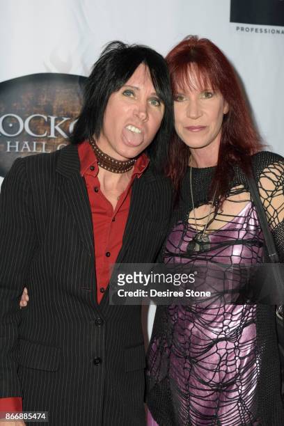 Lonny Paul and Jody Hamilton attend the 5th Annual Rock Godz Hall of Fame Awards at Hard Rock Cafe - Hollywood on October 26, 2017 in Hollywood,...