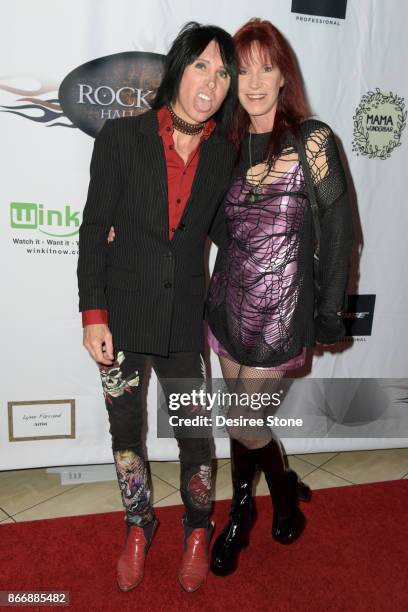 Lonny Paul and Jody Hamilton attend the 5th Annual Rock Godz Hall of Fame Awards at Hard Rock Cafe - Hollywood on October 26, 2017 in Hollywood,...