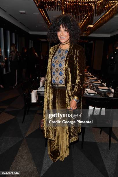 Suzanne Boyd attends the personal appearance of Designer Alessandra Rich held at The Room in Hudson's Bay on October 26, 2017 in Toronto, Canada.