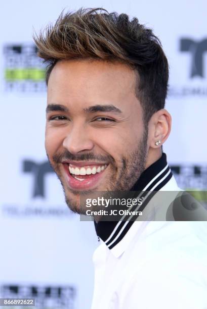Recording artist Prince Royce attends The 2017 Latin American Music Awards at Dolby Theatre on October 26, 2017 in Hollywood, California.