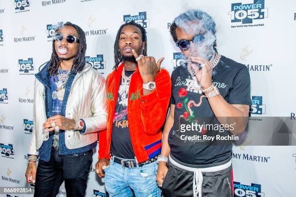 Quavo, Offset, and Takeoff of Migos attend the Power 105.1's Powerhouse 2017 at Barclays Center of Brooklyn on October 26, 2017 in New York City.