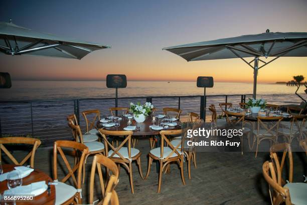 General view of the atmosphere at Surface Magazine Presents The 2017 Travel Issue: Celebratory Dinner with Nobu Matsuhisa at Nobu Malibu on October...