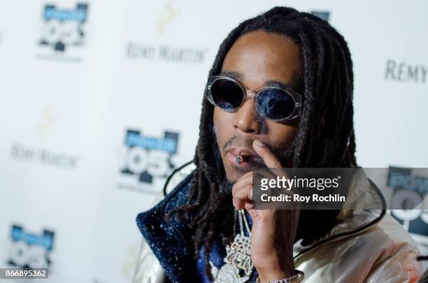 Quavo of Migos attends the Power 105.1's Powerhouse 2017 at Barclays Center of Brooklyn on October 26, 2017 in New York City.