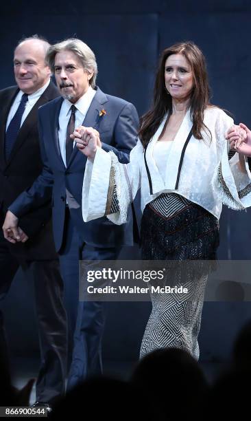 Elliot Goldenthal, Julie Taymor during the Broadway Opening Night performance Curtain Call for 'M. Butterfly' on October 26, 2017 at Cort Theater in...