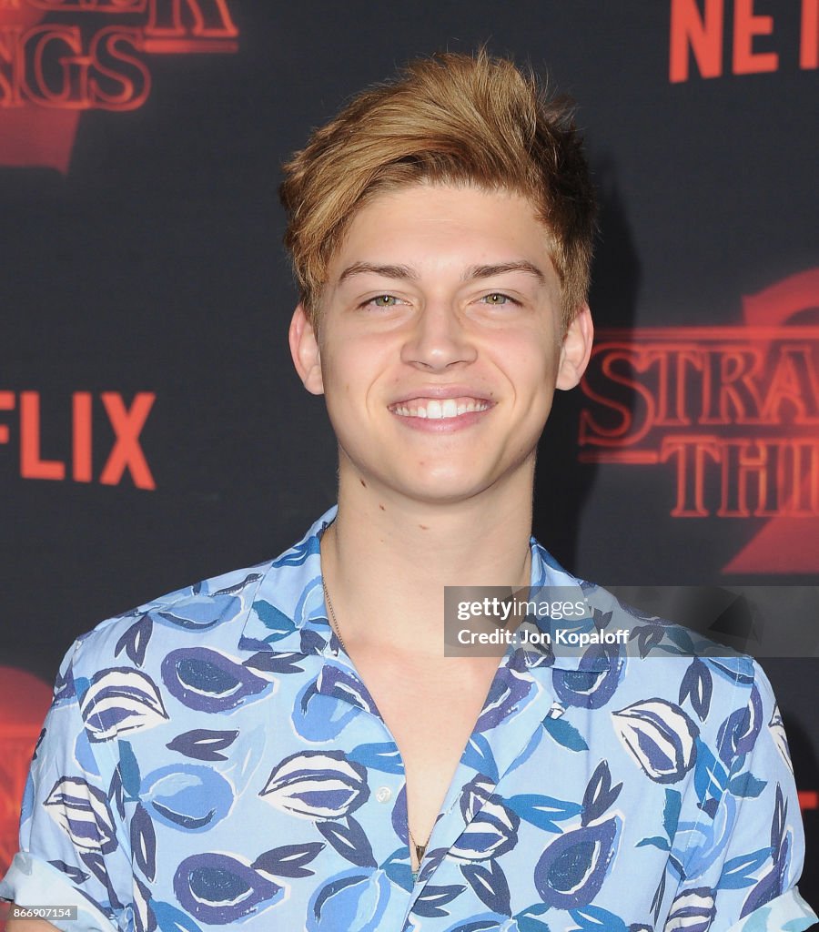 Strange Things Ricky Actor Ricky Garcia arrives at the premiere of Netflix's