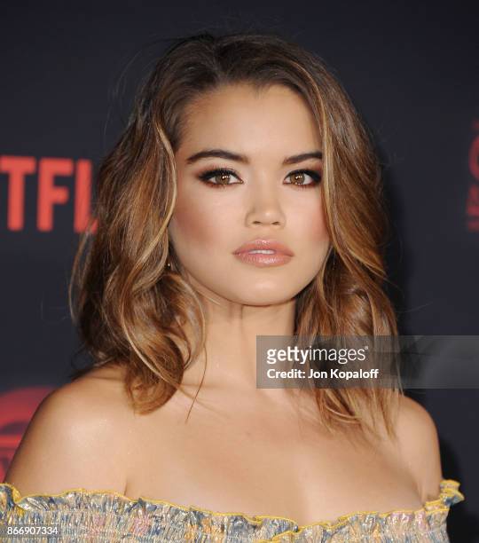 Actress Paris Berelc arrives at the premiere of Netflix's "Stranger Things" Season 2 at Regency Bruin Theatre on October 26, 2017 in Los Angeles,...