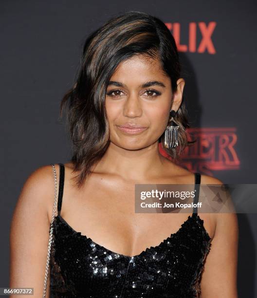 Actress Linnea Berthelsen arrives at the premiere of Netflix's "Stranger Things" Season 2 at Regency Bruin Theatre on October 26, 2017 in Los...