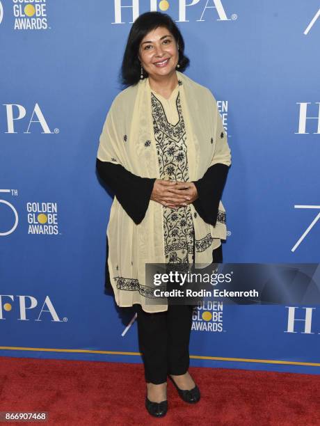 President Meher Tatna attends the Hollywood Foreign Press Association Hosts Television Game Changers Panel Discussion at The Paley Center for Media...