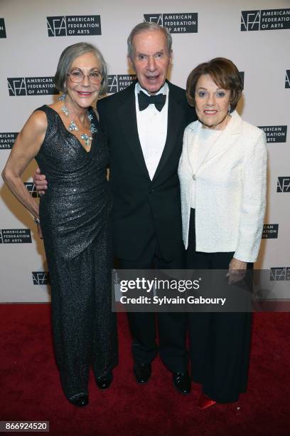 Alice Walton, Charles Diker and Valerie Diker attend the American Federation of Arts 2017 Gala and Cultural Leadership Awards at The Metropolitan...