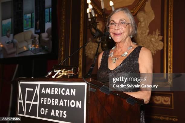 Alice Walton attends the American Federation of Arts 2017 Gala and Cultural Leadership Awards at The Metropolitan Club on October 26, 2017 in New...