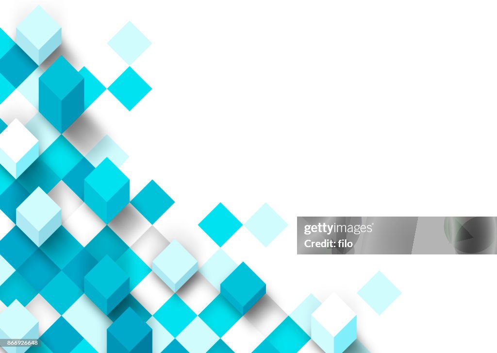 Moderne 3D Pixel achtergrond