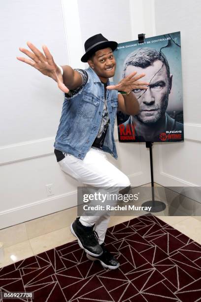 Actor Pooch Hall attends Vulture + Showtime's celebration for the season finale of "Ray Donovan" held at The London West Hollywood on October 26,...