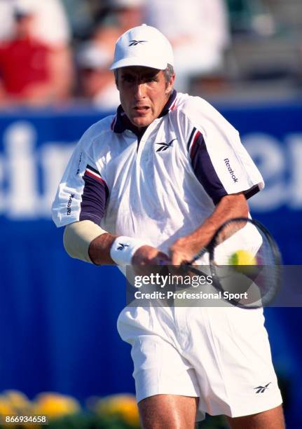 Todd Martin of the USA in action during the Australian Open Tennis Championships at Flinders Park in Melbourne, Australia circa January 1999.