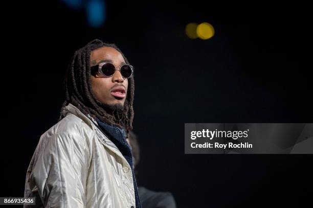 Quavo of Migos performs on stage during the Power 105.1's Powerhouse 2017 at Barclays Center of Brooklyn on October 26, 2017 in New York City.