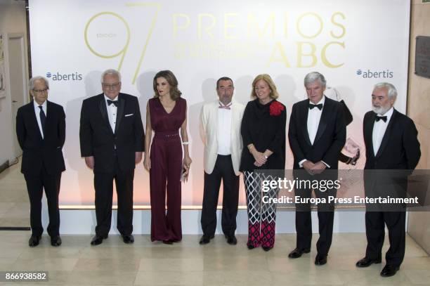 Andres Rabago aka El Roto, Cristian Zegers, Queen Letizia of Spain, Jose Luis Garci, Catalina Luca de Tena, Santiago Bergareche and Dario Villanueva...