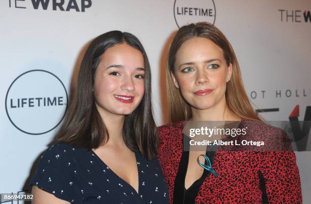 Actress Jessica Barth and daughter Devin Cussimano arrive for TheWrap's Power Women Breakfast In Los Angeles - #PowerWomen2017 held at Montage...