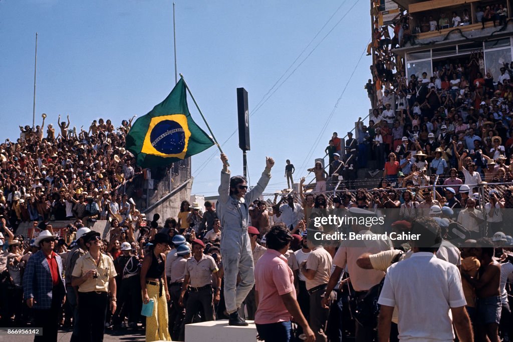 Emerson Fittipaldi, Colin Chapman, Maria Helena Fittipaldi, Grand Prix Of Brazil